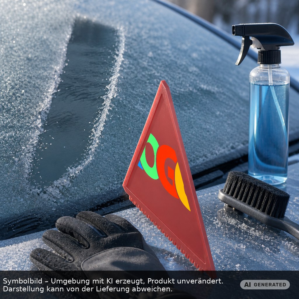 Eiskratzer Recycling "Lambda" als Werbeartikel mit Logo bedrucken