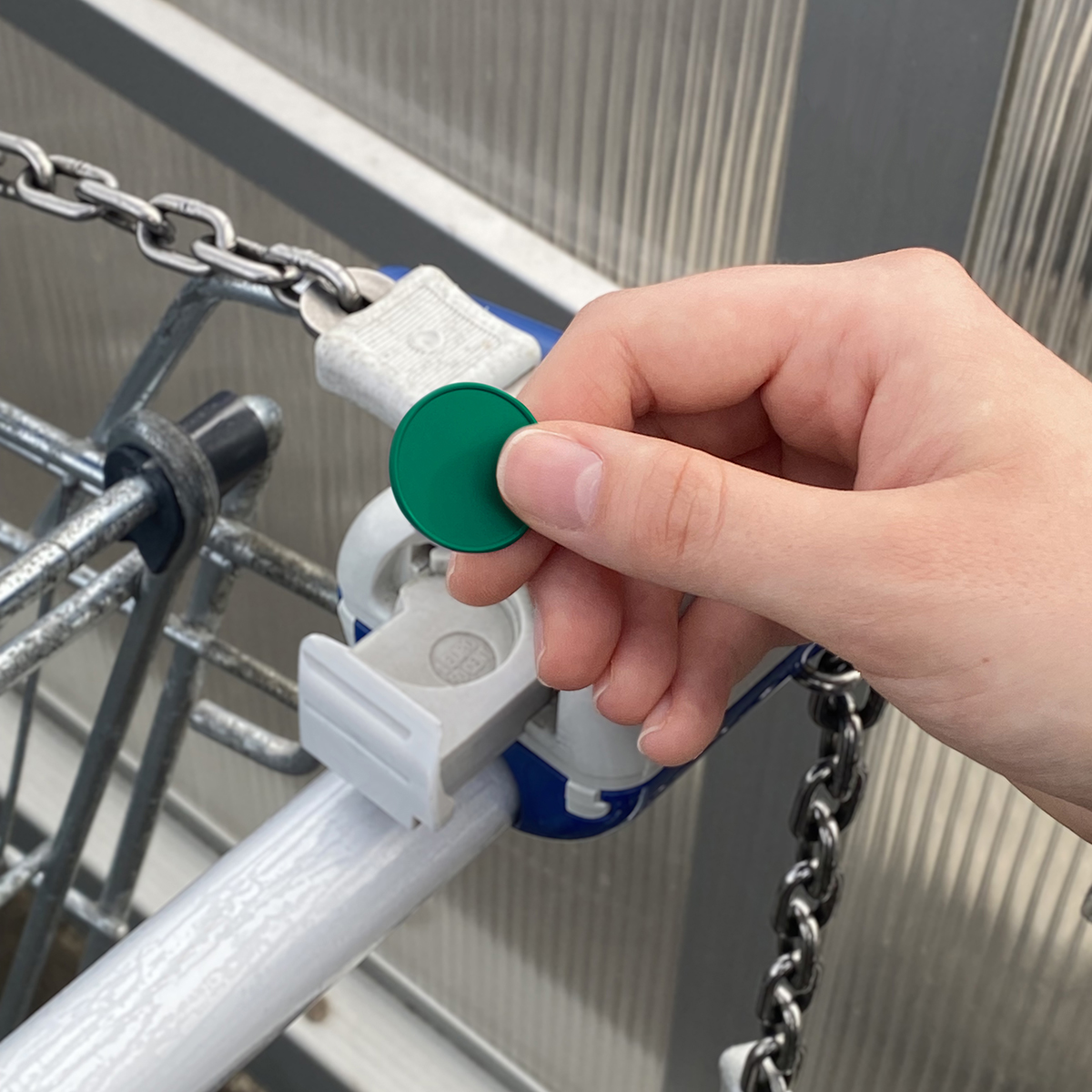 Chiphalter mit 1€-Chip "Beta" als Werbeartikel mit Logo bedrucken