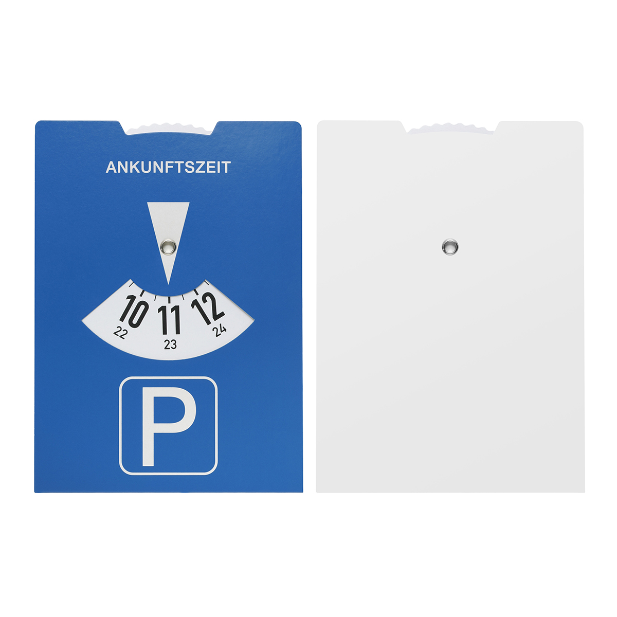 Kartonparkscheibe als Werbeartikel mit Logo bedrucken