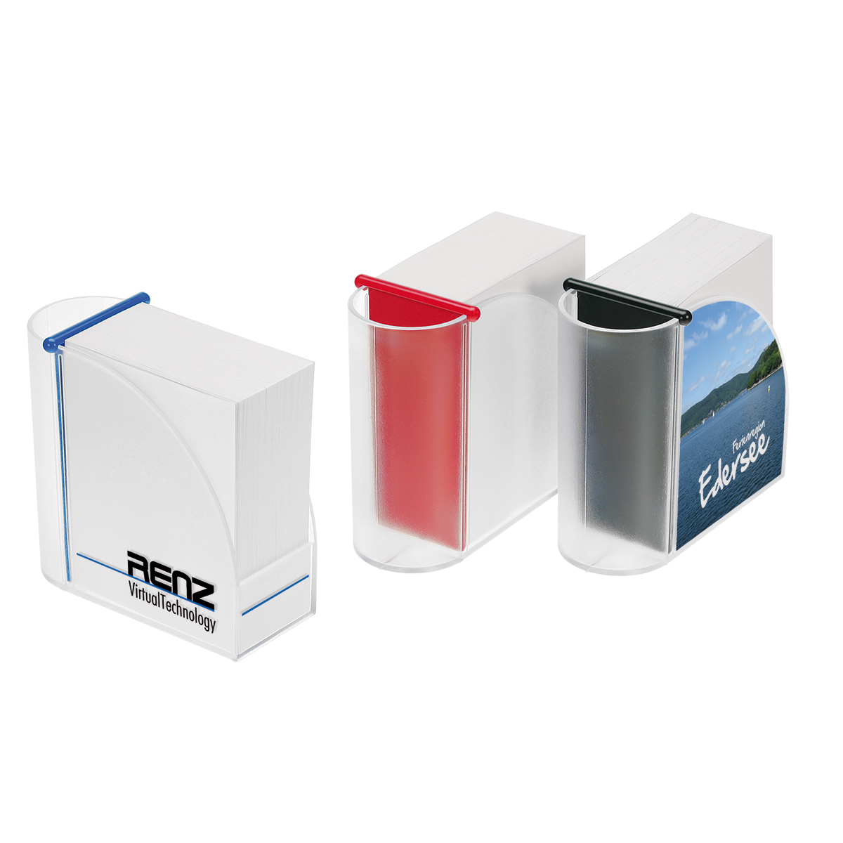 Zettelbox mit Köcher "Design" als Werbeartikel mit Logo bedrucken
