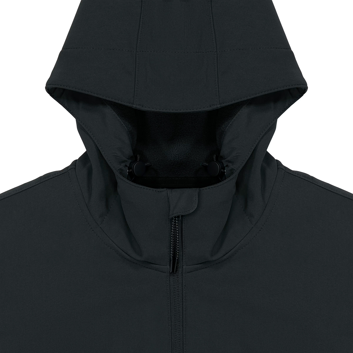 Herren-Softchell-Jacke Explore, Charcoal Black als Werbeartikel mit Logo bedrucken